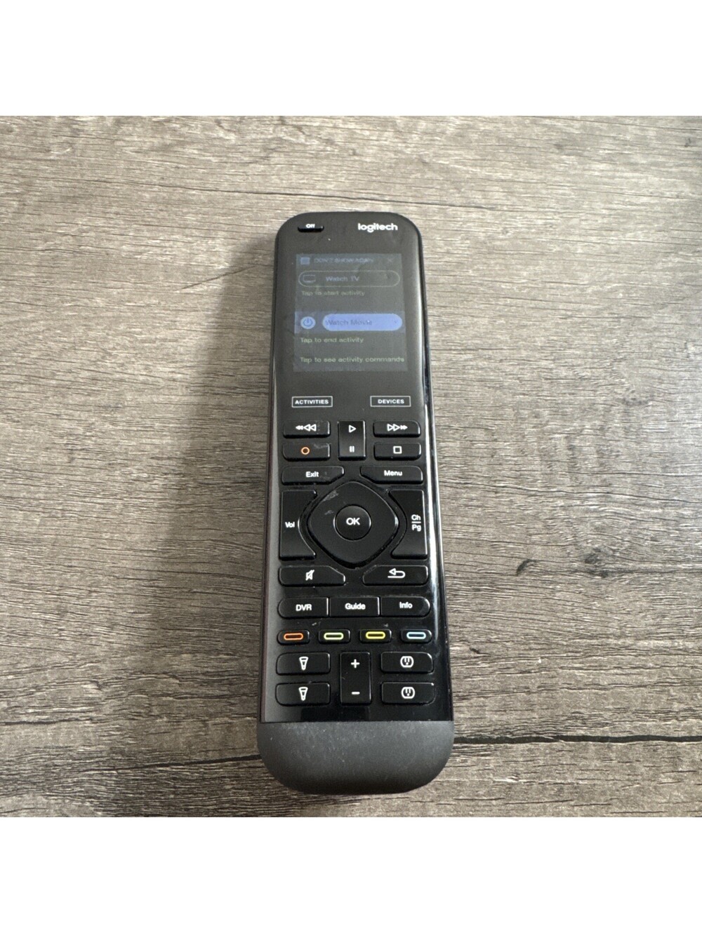 Logitech Harmony Elite Remote Control For Parts Or Repair Only